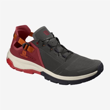 Salomon TECHAMPHIBIAN 4 Mens Sneakers Black/Red UK PMZE